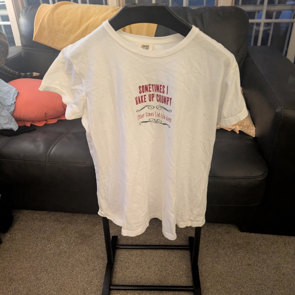 White Shirt with Fun Print